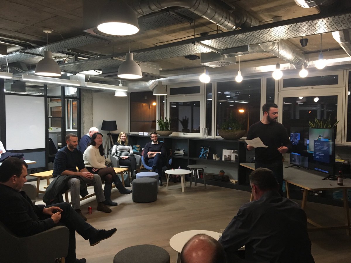 Nin9Twenty's tweet photo. We’re now hearing from @danielreilly   of @OrganisedHealth on running a startup and how he competes in the busy market #DigitalPlatform #eHealth https://t.co/EyLpIezduk