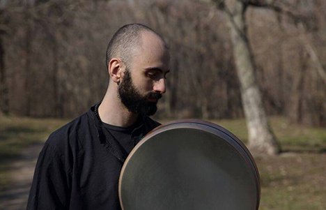 RubinMuseum's tweet photo. #DoubleDrummers: Percussionists @DanKurfirst & #LeonidGalaganov play for free in the Spiral Lobby 1/24. > https://t.co/XxgXOx4SEh https://t.co/YL4BEaMAGF