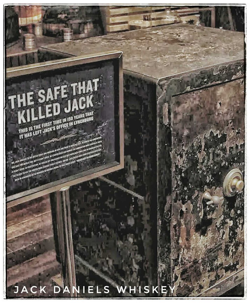 arlocksafe's tweet photo. Legendary whiskey distiller Jack Daniel actually died from kicking his safe after forgetting the combination. He injured his big toe, which got infected, and eventually led to foot amputation. It was too late though, the infection spread, and he eventually died from complications https://t.co/pWLtod2AjG