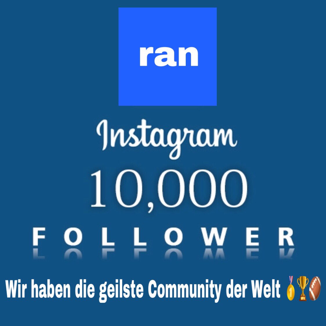 Danke!!! 🎉 🎉 🎉 #ihrseitdiegeilsten #rannfl #nfl #rannflsuechtig