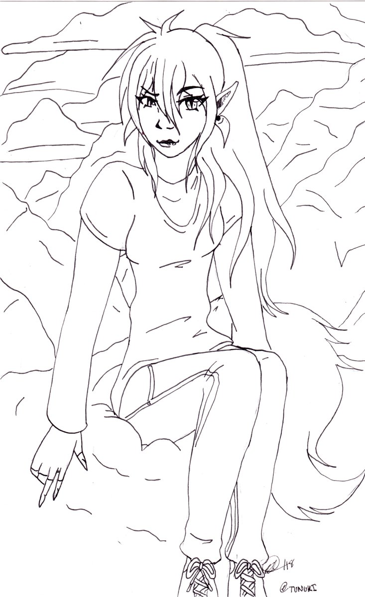 tunuki's tweet image. This is a ten year difference, still have to pratice backgrounds... kind of my weakness.. #redraw #drawagain #stilltrying #art #redo #proud #lineart #tunuki #drawingsbytunuki