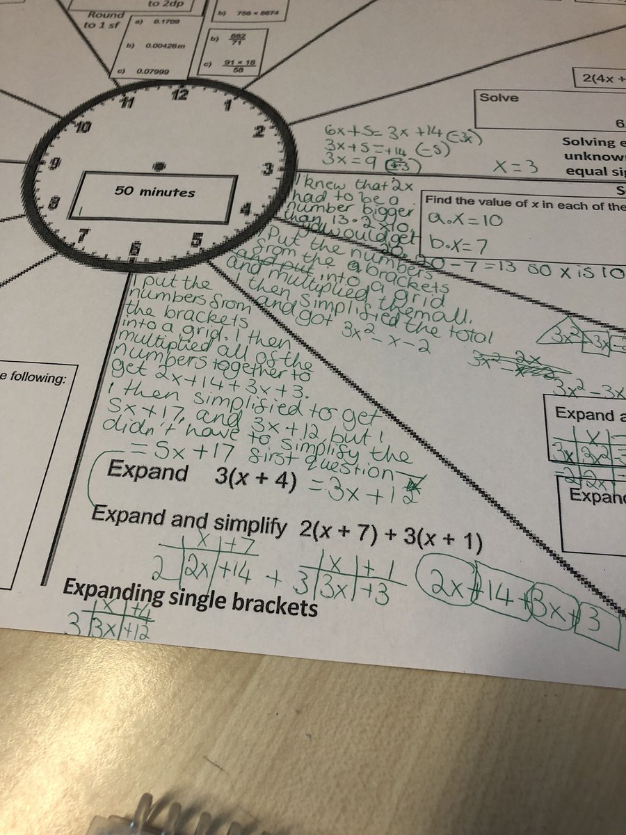 ParkHallMaths's tweet photo. Some fantastic examples of our year 7s demonstrating their preferred methods! #awesomework https://t.co/wcNhiB8Elw