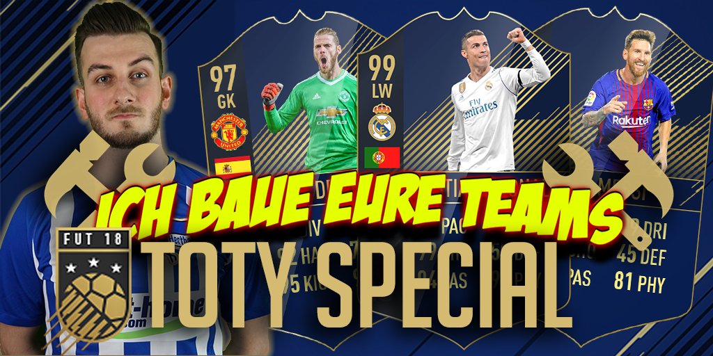 Official_STYLO's tweet photo. ‼️AUFGEPASST FREUNDE‼️
⚒ICH BAUE EURE TEAMS ⚒TOTY SPECIAL

Ich baue euer Team mit einem TOTY als Keyspieler nach euren Wünschen. 

Nennt mir folgende Wünsche. 
- TOTY Keyspieler
- Budget (ohne Keyspieler)
- Formation 

Bsp.: 
- Marcelo TOTY
- 500k
- 433 (2)

#StyloBuilder https://t.co/oWtodrHvqA