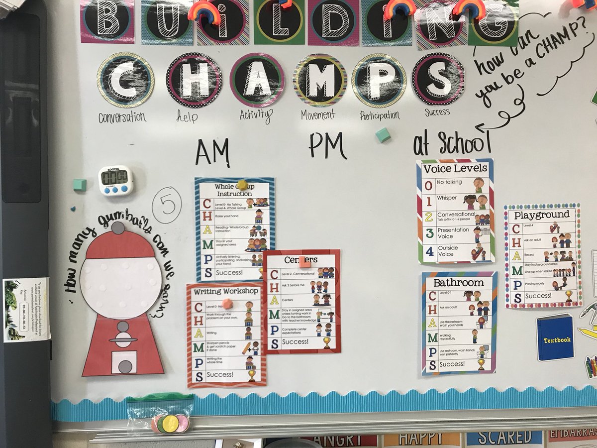 FilippoD187's tweet photo. Building “CHAMPS” in this classroom #d187together @NorthHuskies187 #champs https://t.co/nyCIK71LeX