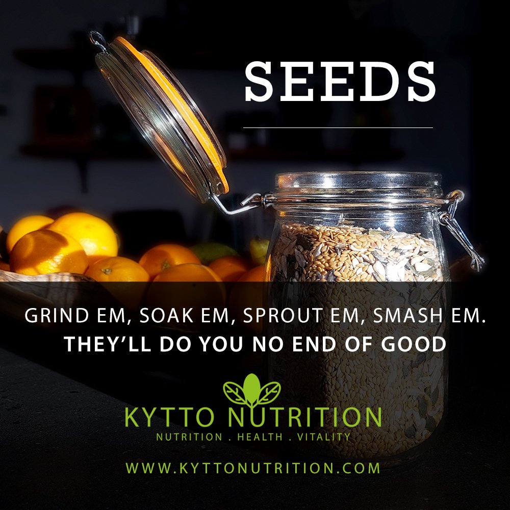 KyttoNutrition's tweet image. Sow The Seeds Of Good Health. What makes seeds so great, and how best to eat them for maximum nutritional benefit. #nutrition #Nutritionist #NutriTips #nutrinuggets #Seeds #health #dieting #kyttonutrition LEARN MORE: bit.ly/2DFtqNf