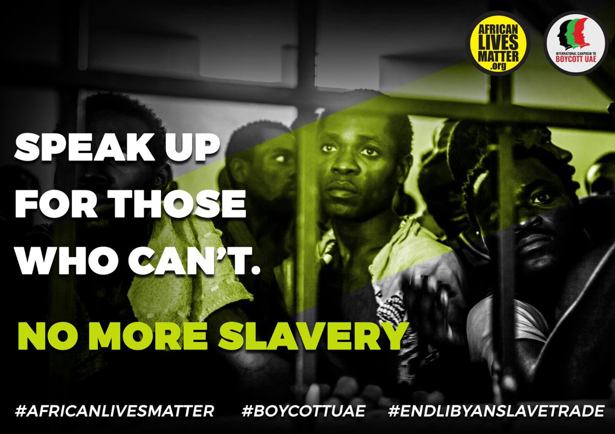 afrilivesmatter's tweet photo. Join us on 27thJan London,#HumanityAgainstSlavery
ย #AfricanMigrantsAreHumans #Libya #modernslavery #slaveauctions #WeAreNot4Sale @NaomiCampbell #illegalWars #AfricanLivesMatter #rape #sexualviolence #humanrights #REPOST #organharvesting #standUPagainst #humanrights https://t.co/69cPL86kOH