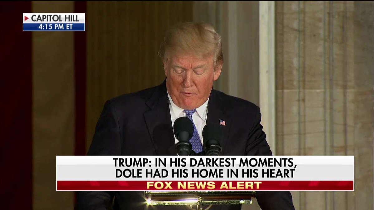 FoxNews's tweet photo. .@POTUS on @SenatorDole: "He fights for Kansas, for veterans, for the disabled and for all of his fellow Americans, and he always has." https://t.co/MZYdlV1NUb