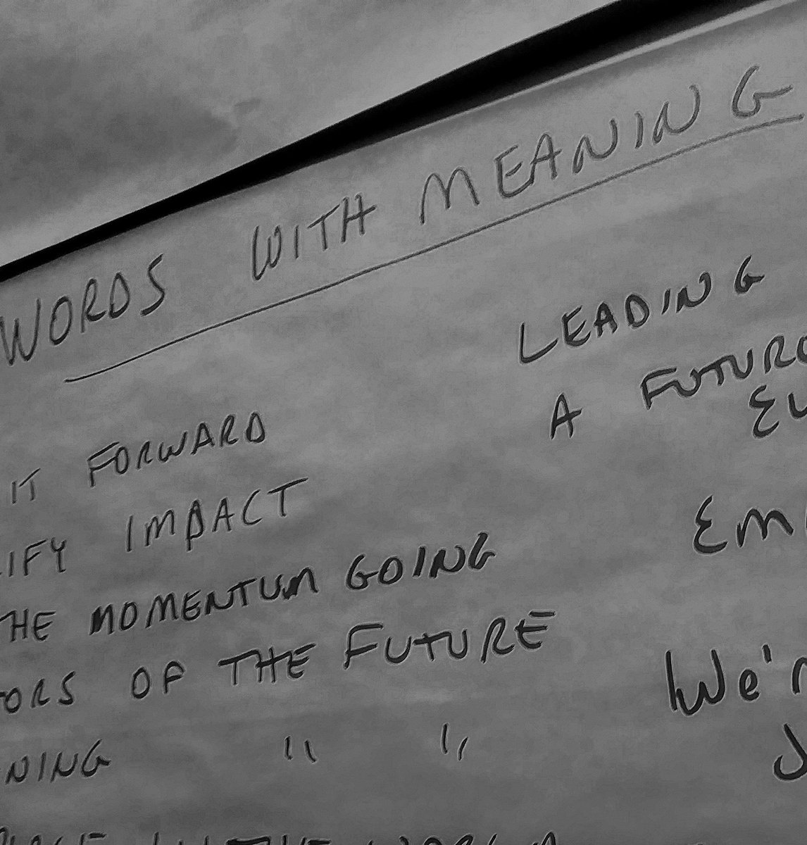 Just wrapped another successful #EventDesign workshop! What words have meaning for your organization? #LAILive #EventProfs #Future #CheersTo2018 #WordsWithMeaning