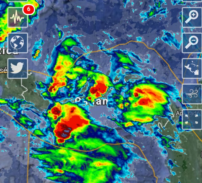 halconSAR's tweet image. Se esperan lluvias de variable intensidad en varios puntos del país #precaución!