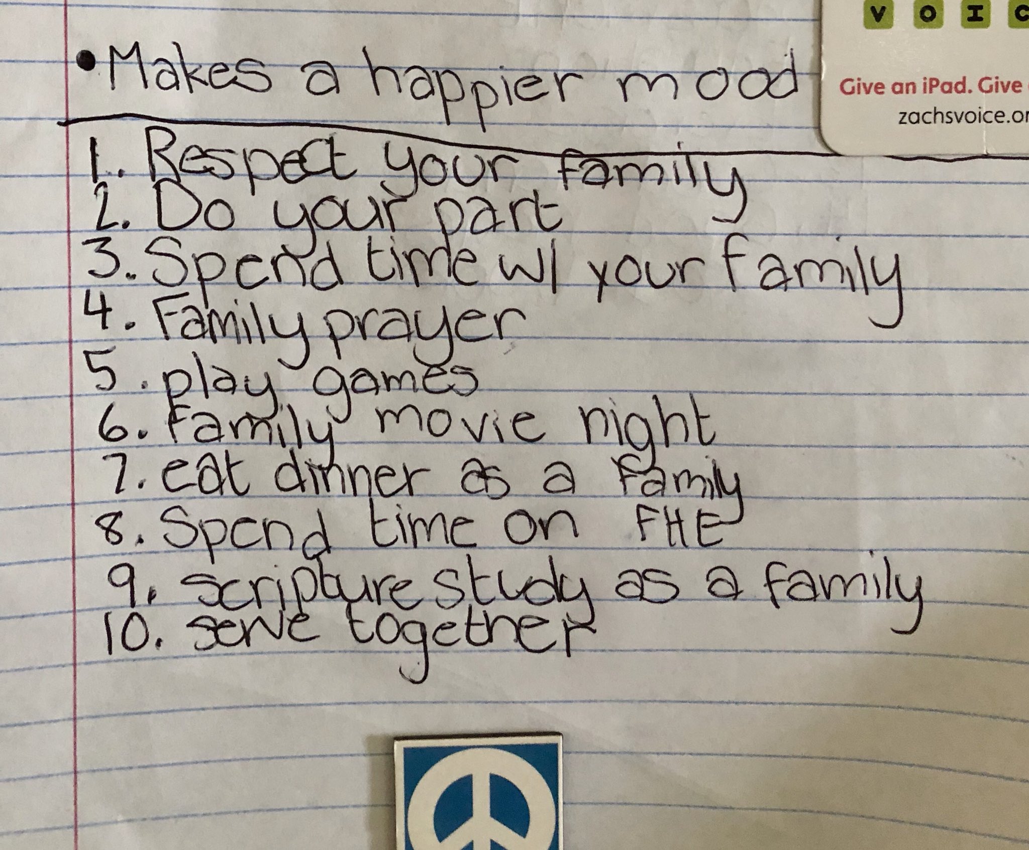 Jake Langi My 12 Year Old Daughter S List Of Goals On The Fridge She Makes Me A Proud Father No Other Success Can Compensate For Failure In The Home Doyourpart T Co qr9p3y4w