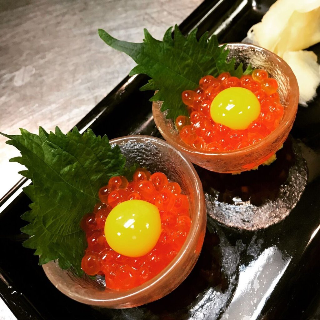 Salmon Roe Quail Egg