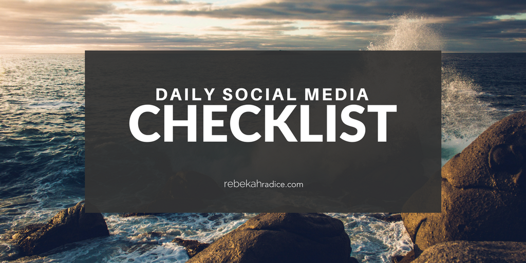 A Daily #SocialMedia Checklist To Double Your Engagement - rebekahr.com/2zhhBwb [FREE DOWNLOAD] #smm #entrepreneur #digitalmarketing