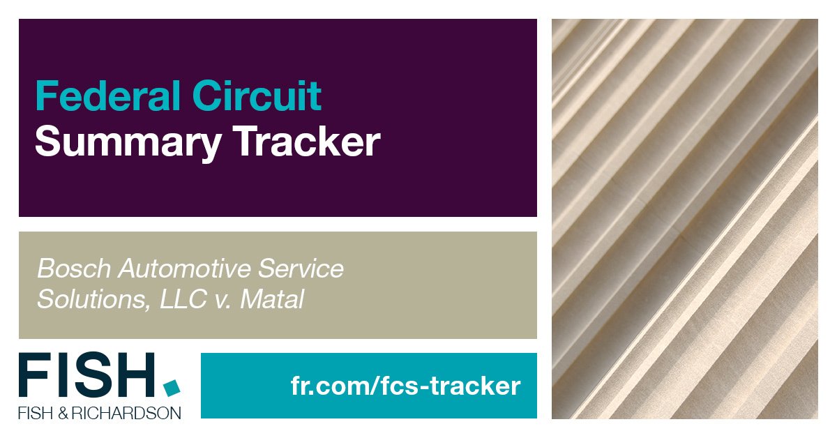 Fish Richardson On Twitter New Federalcircuit Summary Ptab