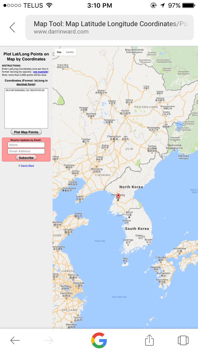 Quinnj123's tweet photo. So uh Jack I put the coordinates from your vid into a map, why are your nudes in the middle of North Korea?? @jacksfilms https://t.co/1zzTmOT5QL