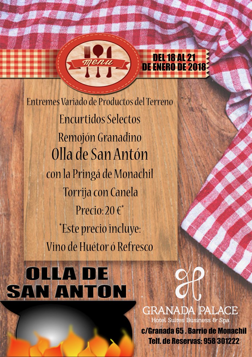 elcapricho's tweet image. Reserve nuestra Olla de San Antón ,cuanto antes en Telf: 958 500057