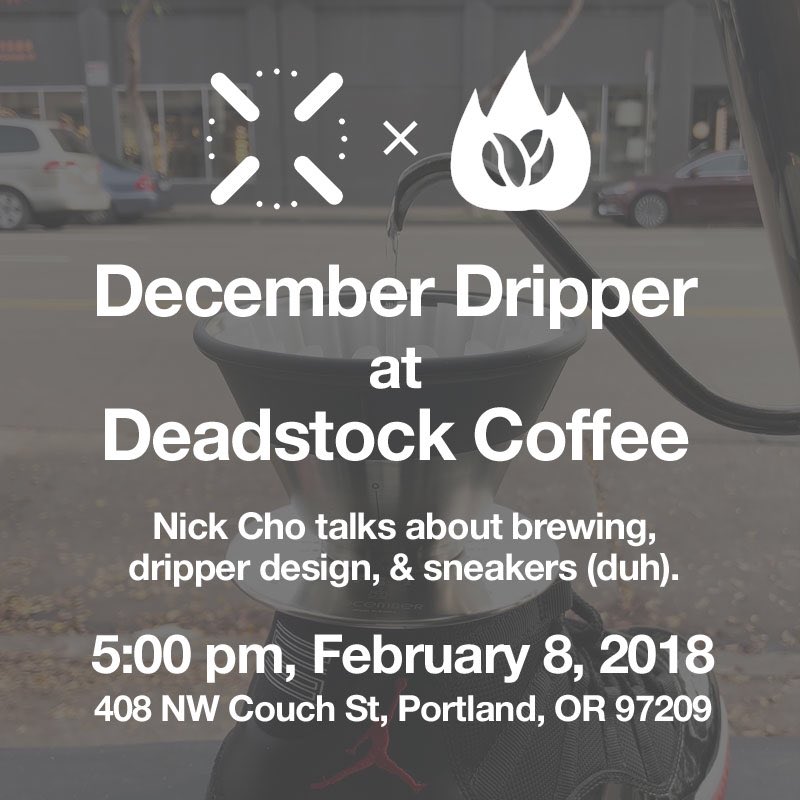 DecemberDripper's tweet image. PORTLAND OREGON: @NickCho will be at the venerable @DeadstockPDX on Feb 8 for a cozy discussion. Space is limited so get there early!