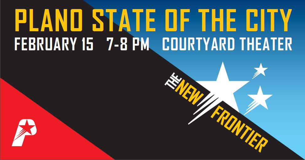 The City of Plano invites you to join the Mayor and City Council at the State of the City address Thursday, Feb. 15 at 7:00 p.m. at The Courtyard Theater. bit.ly/2DgJiVL