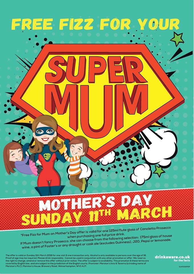 TheW1shingWell's tweet photo. Treat your mum to a delicious home cooked Sunday lunch this Mother’s Day #MothersDay #homecooked #pubs #freefizz #marstons #loveyourmum #loveyourlocal https://t.co/8M32xOknqM