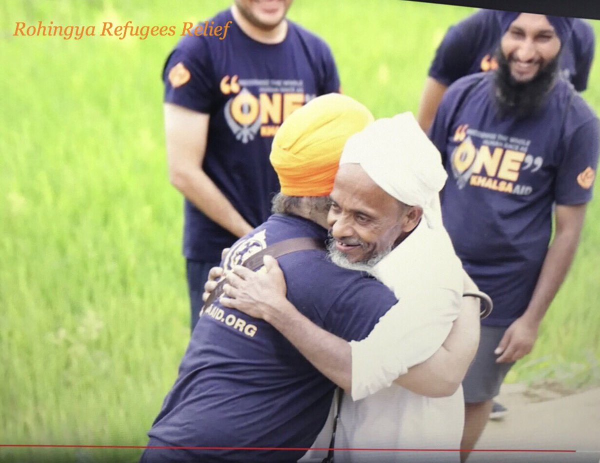 Our volunteers greeting a #Rohingya refugee in Bangladesh. Everything we do is driven by compassion &amp; humanity ! #OneLove <a href="/Rohingya/">Ronnie</a>