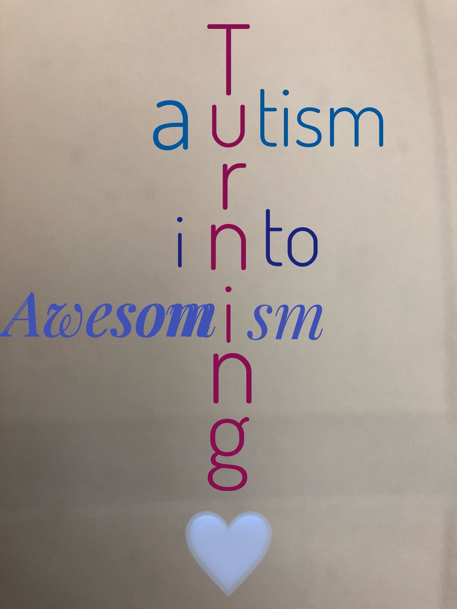 PeytonAwesomism's tweet photo. I designed this #logo for my Mom @AwesomismMom 💙 #ActuallyAutistic #autism #awesomism https://t.co/wRHyzLft7t
