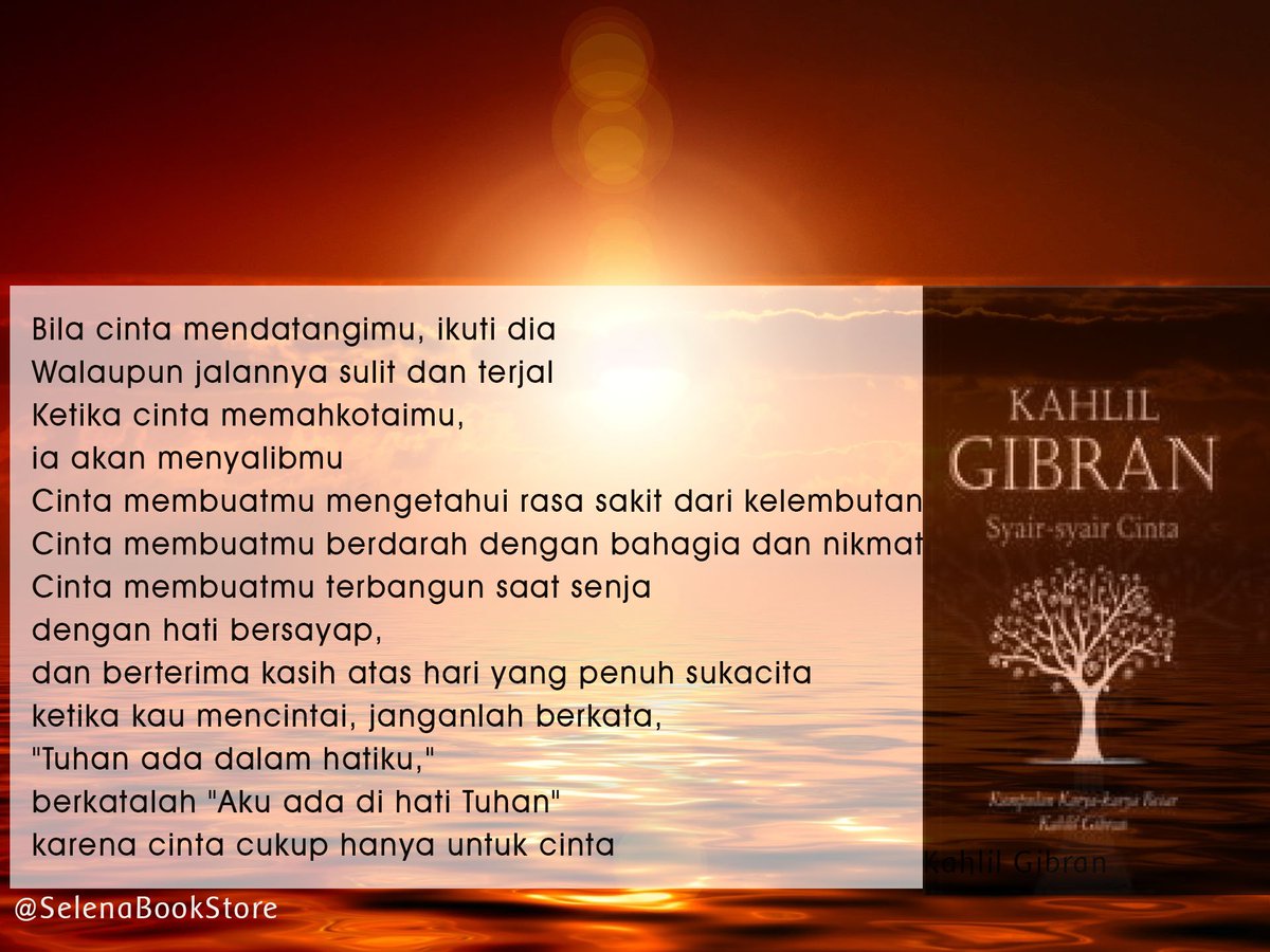  Kata  Kahlil Gibran Cinta 