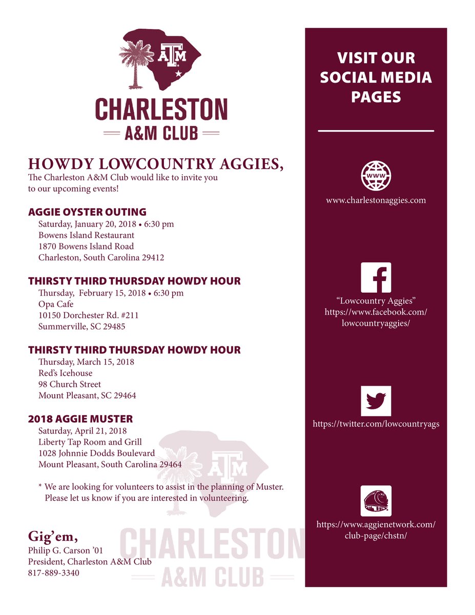 Charleston A M Club Lowcountryags Twitter