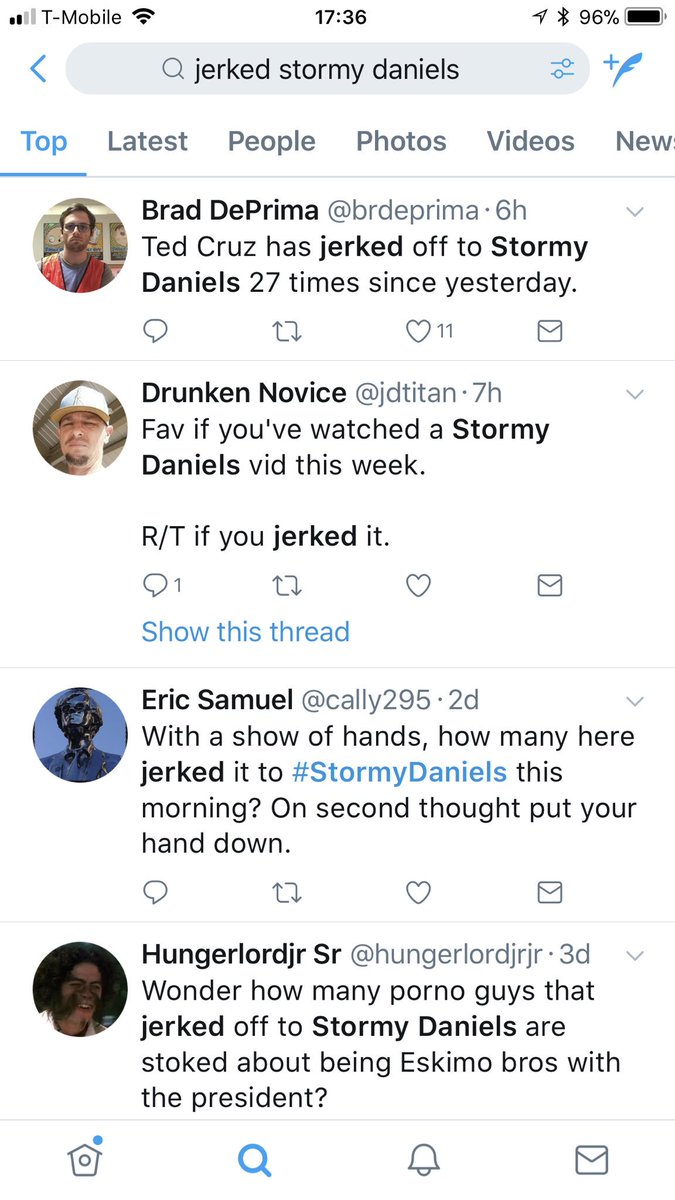 partytime666's tweet photo. #briansTwitterSearch #StormyDaniels  #Jerked #Trump https://t.co/wLe1b3uPAX
