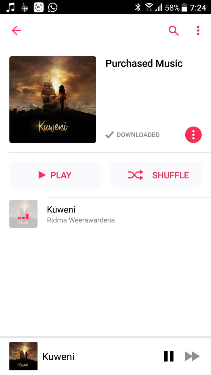 It's useless to listen magnificent masterpiece in low quality, so I purchased it 💪now that's dope.... ❤️✌️✌️👏 @Ridmadw you are awesome ,  Keep it up. #Kuweni #කුවේණි  #RidmaWeerawardena #amazing #music #dope #vocals