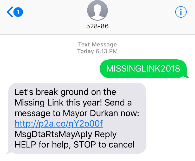 Text MISSINGLINK2018 to 52886 or just go here to let <a href="/MayorJenny/">Jenny Durkan</a> know you care! p2a.co/gY2o00f