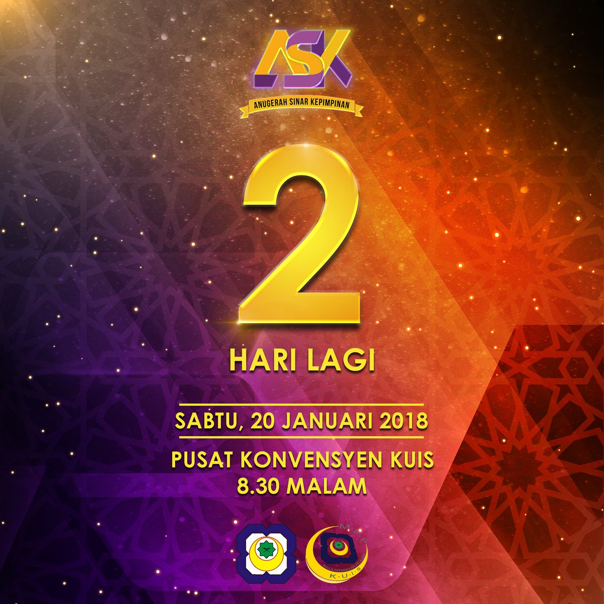 aspirasikuis's tweet photo. 2 hari lagi!! 😱

Dup Dap Dup Dap ❤❤❤

-------------------------------------
#RoadToASK
#ASK2017 
#AnugerahSinarKepimpinan
#melodiImanVSitqan https://t.co/7DPFav0ZKn