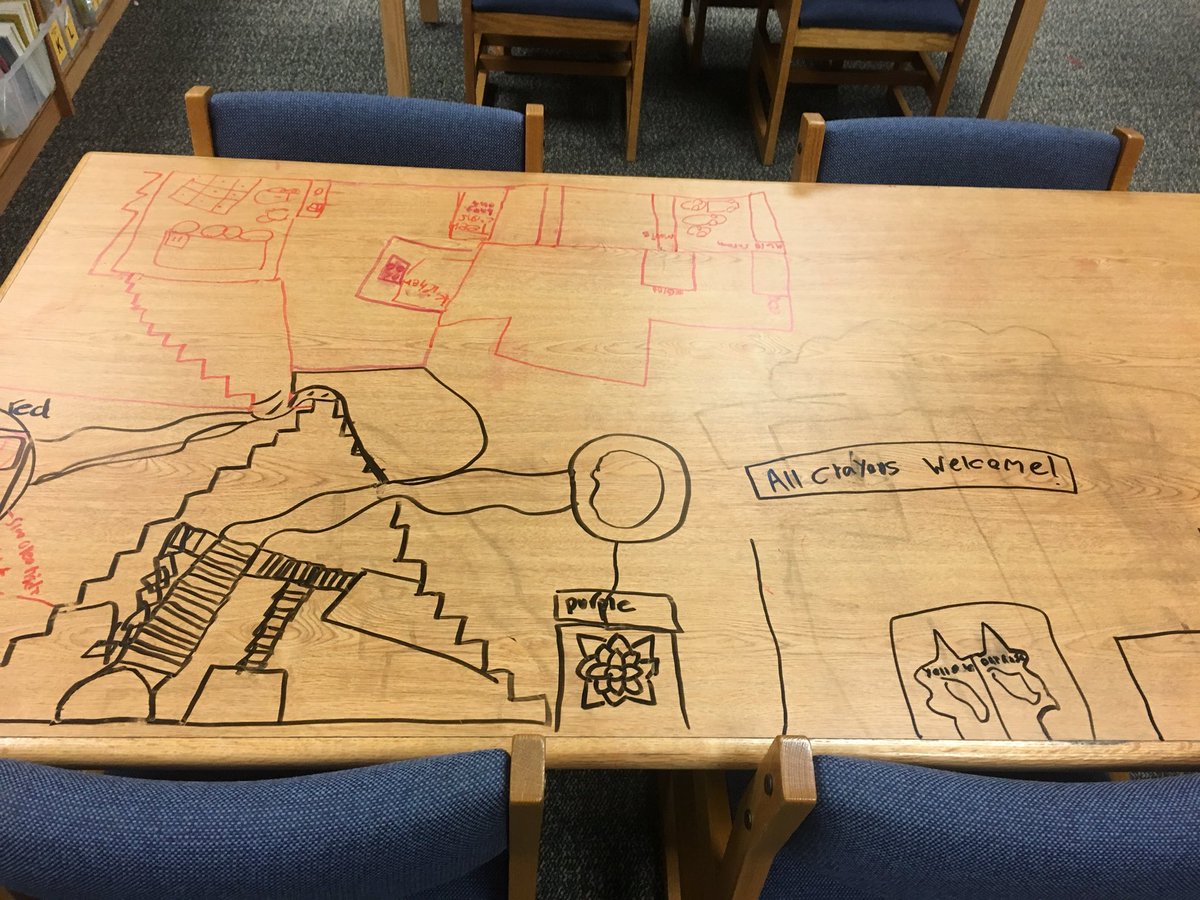 missmihelic's tweet photo. Brookwood architects were inspired to create Crayon Forts from “The Day the Crayons Came Home” by @DrewDaywalt and @OliverJeffers. #brookwoodreaders @mshaggerty_k @alliebishop1028 https://t.co/BJDiNElQs5
