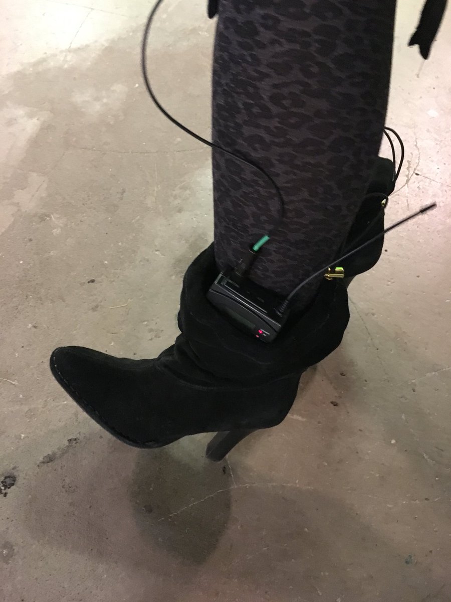 BrookeWagnerTV's tweet image. Boots also make excellent mic pack holders!  #anchorproblems #boots #blacksuede