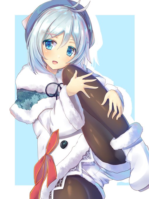 今日も冬服シロちゃんを描きましたぽぃーん! #SiroArt 