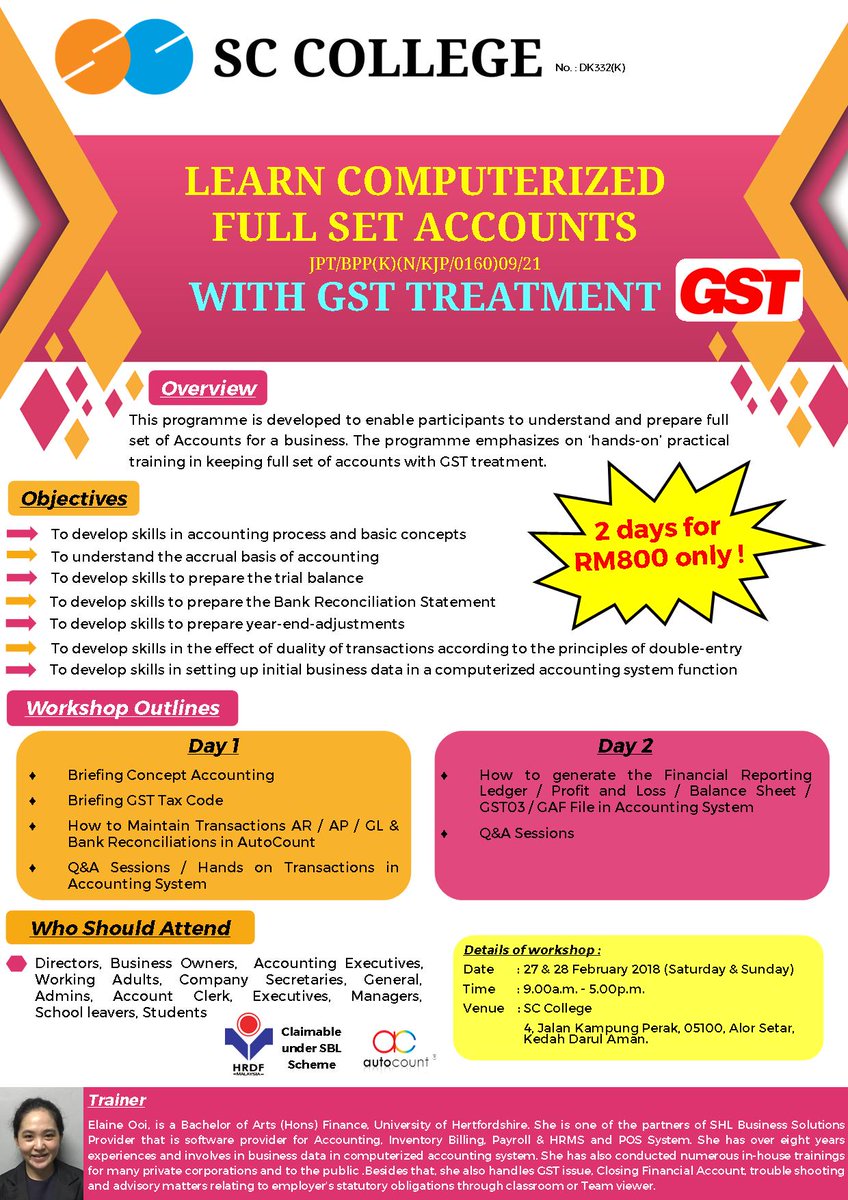 Sc College On Twitter Learn Computerized Full Set Account With Gst Treatment Still Doesn T Sure How To Deal With Full Set Account Cannot Sort Our Account Information Systematically Not Sure