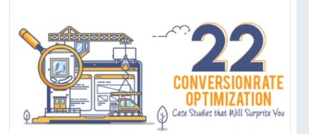 DesignPandaa's tweet image. Want to be surprised? Here is what we have to share:

22 Conversion Rate Optimization Case Studies that Will Surprise You buff.ly/2qYY29J  #CRO [Shared by @sujanpatel]