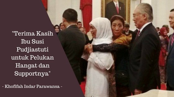 Terima Kasih Ibu <a href="/susipudjiastuti/">Susi Pudjiastuti</a> untuk pelukan hangat dan suppornya.