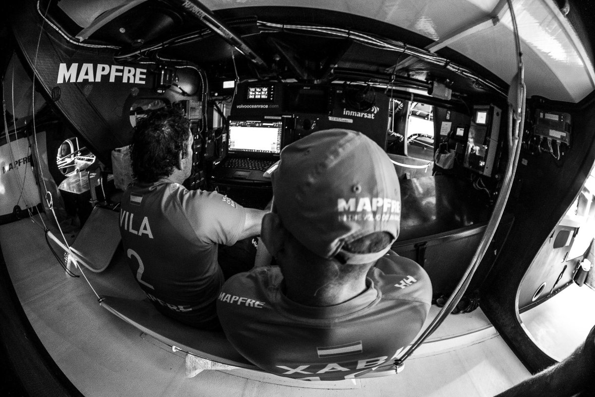 Xabi: "We keep sailing as fast as we can towards Hong Kong. I think we are going pretty well and have shortened the distance with the guys in front quite a lot, and as we said the last two or three days we’re just waiting for an opportunity if the weather opens a small window"