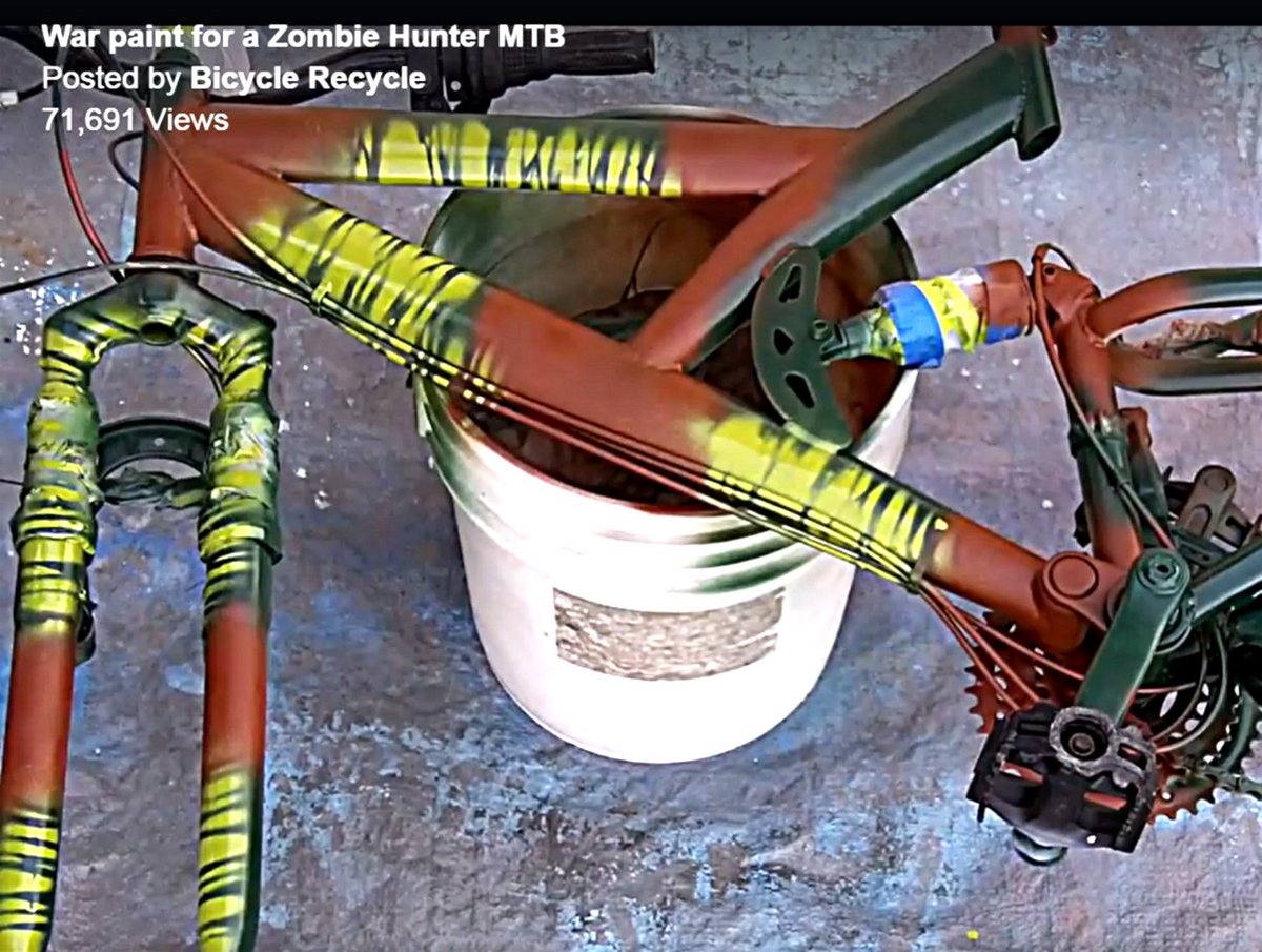 BicyclesRecycle's tweet image. Zombies. They are out there. Lurking. When it's time to hunt, it isn't always on pretty streets or quaint lanes.
Sometimes. You. Have. To. Go. Off-Road.
Watch the bushes. Chase down their brain-eating bodies.
The Art of Bike. By MAFO
#BicycleRecycleProject
facebook.com/BicycleRecycle…