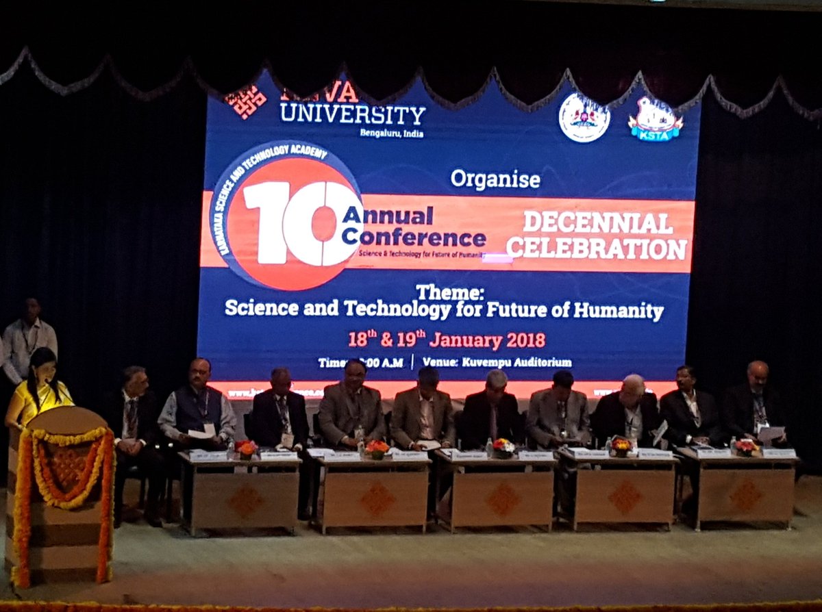 Pramitha_RP's tweet image. At Karnataka Science & Technology Academy 10th Annual conference, @REVAUniversity