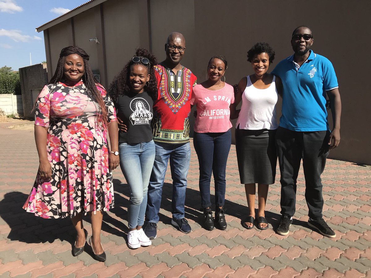 Namibia_F_C's tweet photo. In this picture is Ms. Florence Haifene, Ms. Mikiros Garoes, Mr. Terrence Khumalo, Ms. Jenny Kandenge, Script Facilitator on the Program Ms. Tsego Monaisa &amp; the Executive Producer at @asibfilms Mr. Asivhanzhi “Asi” Mathaba, also the Producer for the program. #asibfilms @nfvfsa https://t.co/YHsnWRM9Al