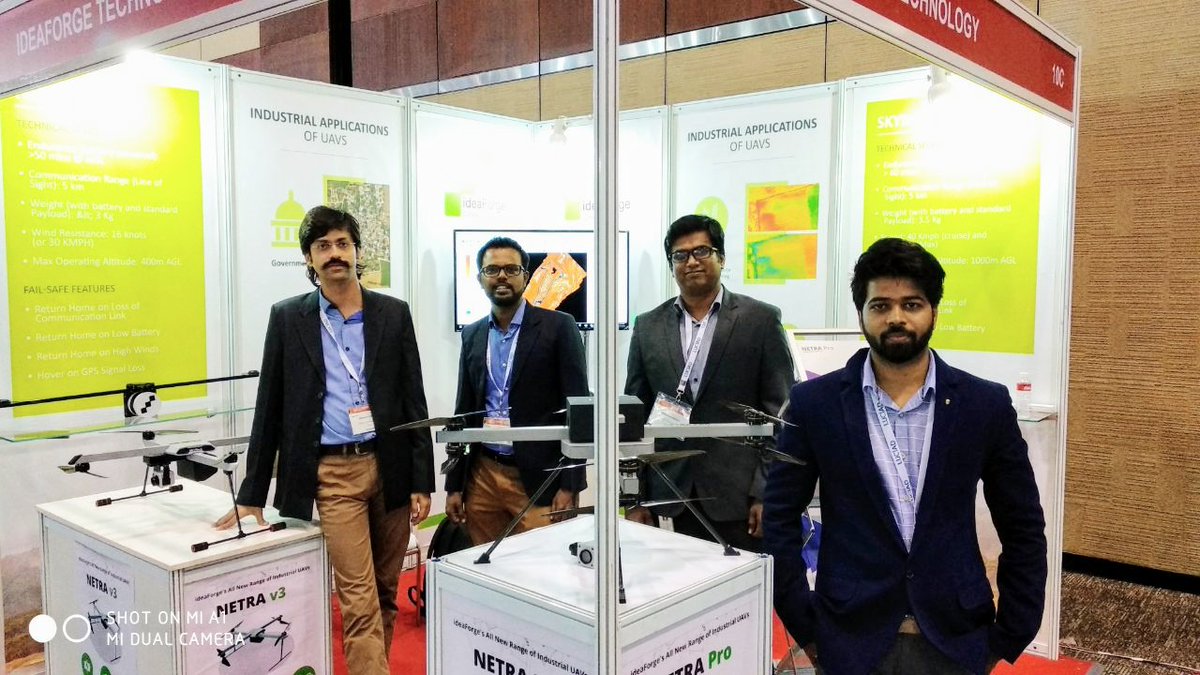 ideaforge_tech's tweet image. The Geospatial World Forum 2018 is under way and we are so excited to be here! Come on over and meet the team at booth 10-C to get an in-depth understanding of our UAVs and drone-based services! #GWF2018 #Geospatialapplications #UAVs #Hyderabad #India #Technology