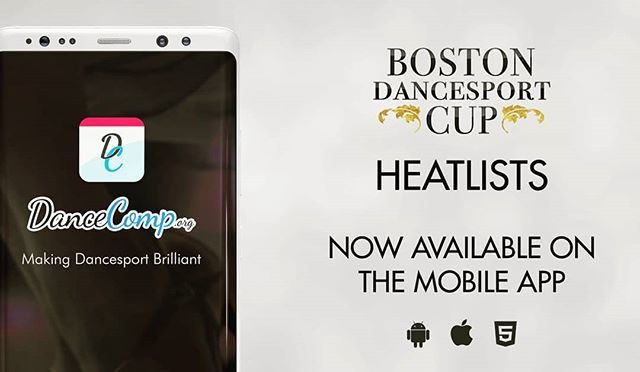 DanceCompOrg's tweet image. Heatlists for the @bostondancesportcup  are now available on the #dancecomp #mobileapp . The #app for #ballroomdance #dancesport #makingdancesportbrilliant