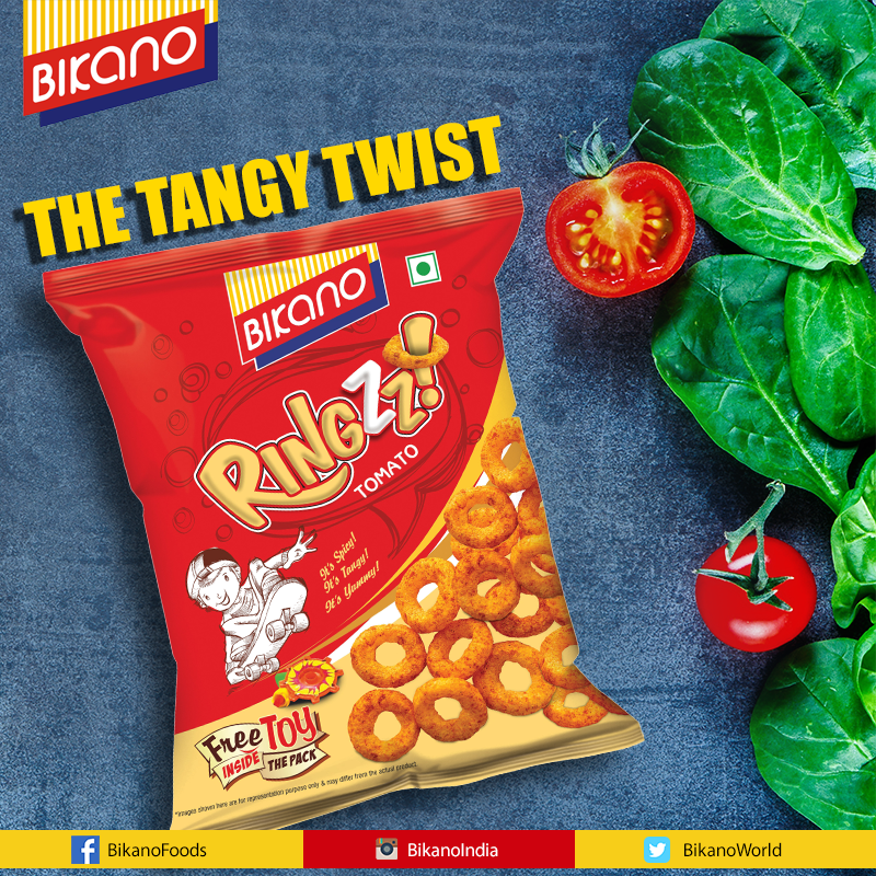 BikanoWorld's tweet photo. Here’s to the zesty and tangy start of the day. Grab these crunchy #Ringzz of rice and corn at your nearest #Bikanervala outlet or grocery store. https://t.co/9Tuo2Hlkb6