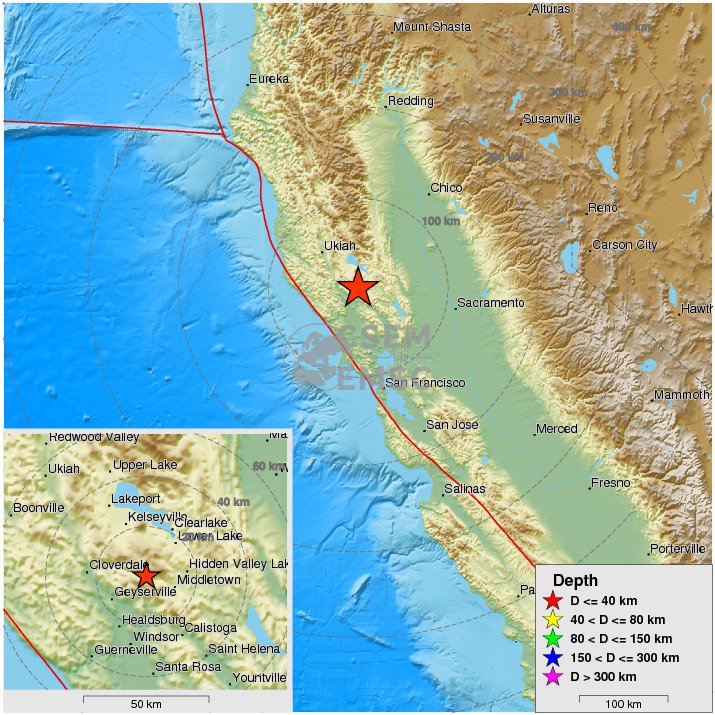 Earthquake today santa rosa