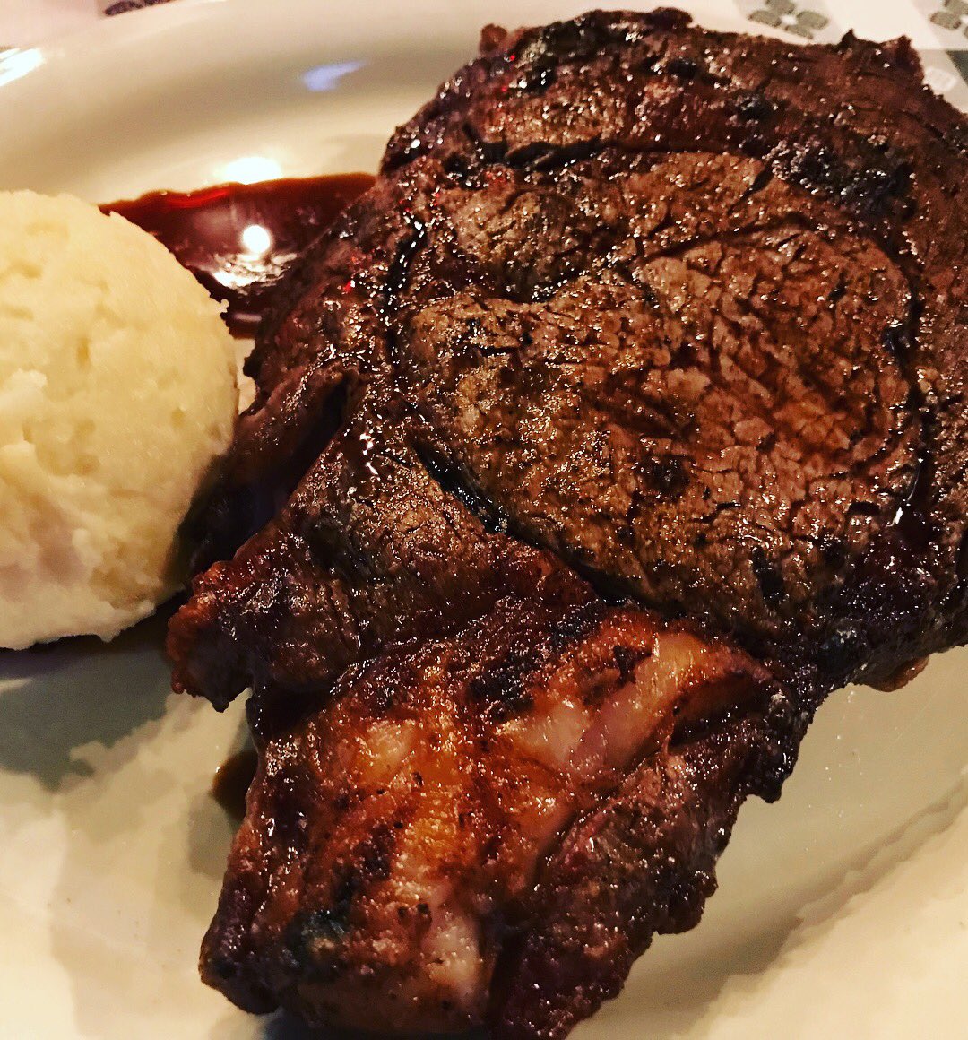 Dig Baton Rouge Restaurant Week at <a href="/DoesEatPlaceBR/">Doe's Baton Rouge</a> Doe. Huge ribeye steaks! What an incredible value! Go immediately! #GeauxRouge #BatonRouge #eatBR #Steak #ribeye #visitbr