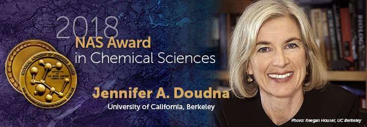 Congratulations Jennifer Doudna @doudna_lab for receiving the 2018 NAS Award in Chemical Sciences! nasonline.org/programs/award… One of Jennifer's PhD @SzostakLab papers was in Biochemistry pubs.acs.org/doi/10.1021/bi…!