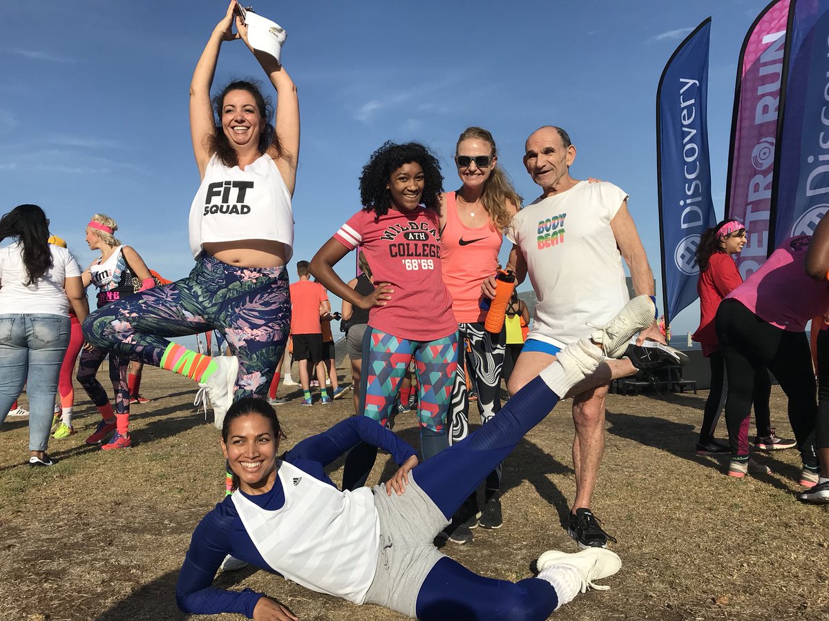 Thanks <a href="/WomensHealthSA/">Women's Health SA</a> for coming out in your Retro best this morning #Ready2Retro