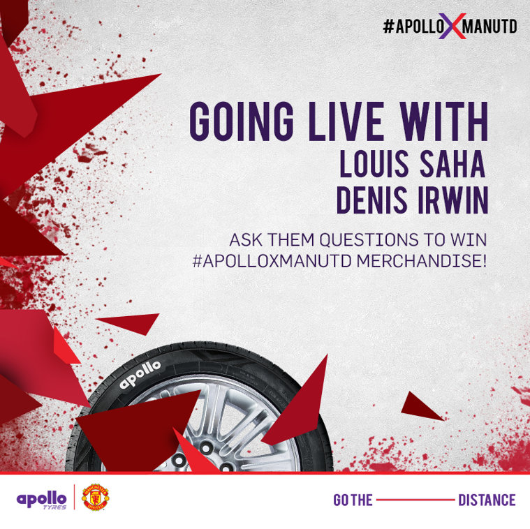 apollotyres's tweet photo. Stay tuned as we go #LiveWithLegends to get all your fan questions answered. #ApolloXManUtd
#mufc #ggmu #ILOVEUNITED https://t.co/EVPq92hwi9