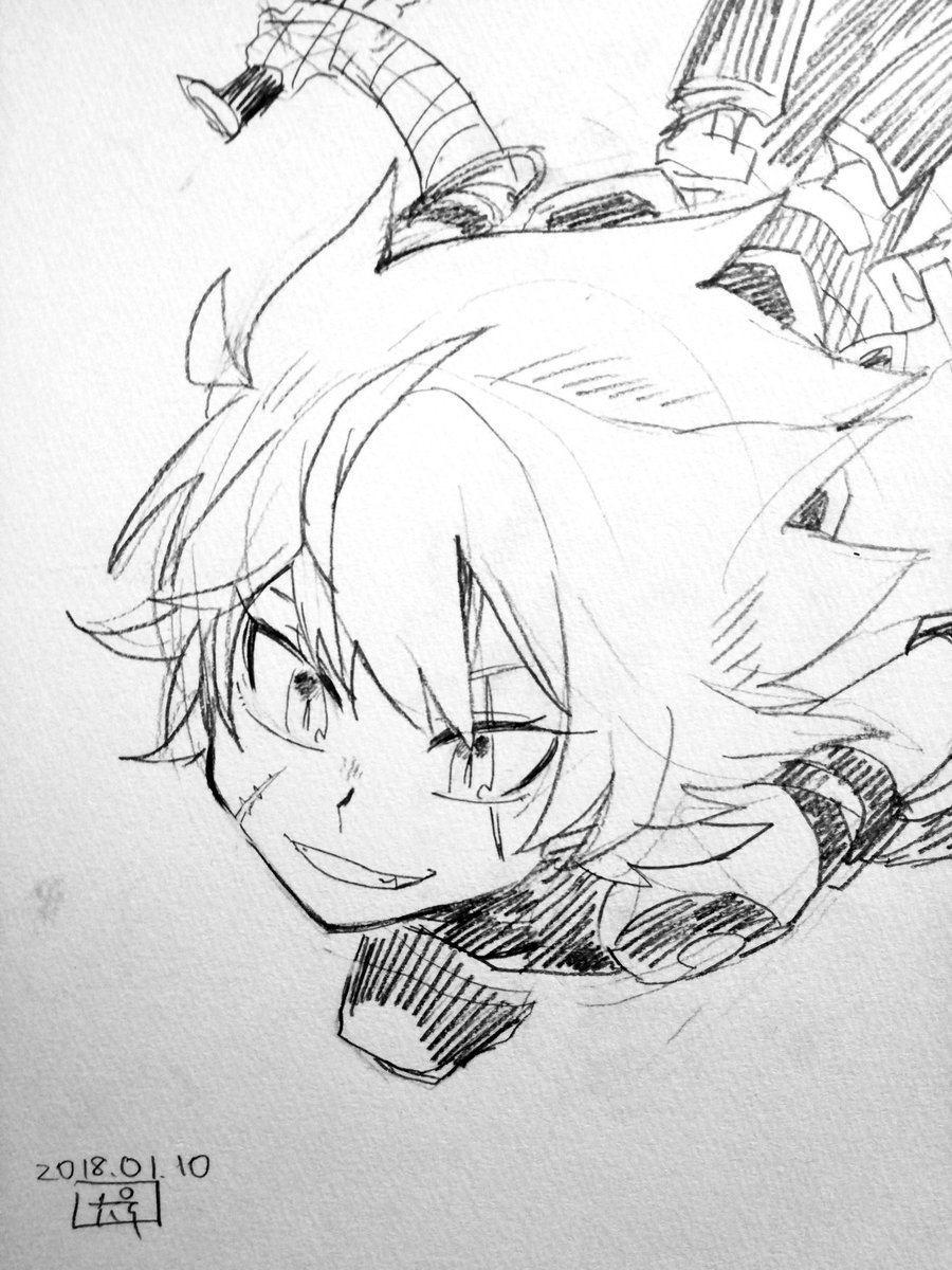 こないだ描いた武蔵ちゃんとジャック 