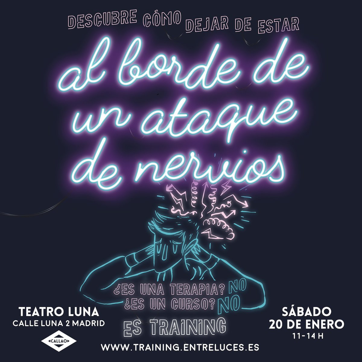 entrelucescom's tweet photo. Piscis, leo🦁, sagitario, tauro, virgo: estáis estresados. Capricornio🐏, acuario, escorpio, aries, géminis y cáncer🦀 también.
Taller de gestión de estrés. Teatro Luna. Sábado 20 de Enero.@gymage #DesarrolloPersonal #EducaciónEmocional #EntrelucesTraining https://t.co/bL3aUCp7Vm https://t.co/4hhckvmASx